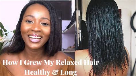 How To Grow Relaxed Hair Healthy Long In Youtube