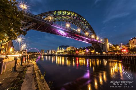 Newcastle Tyne Bridge At Night Photo Leaving T Etsy