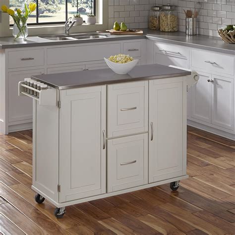 Home Styles Kitchen Island Cart With Stainless Steel Top 4sold By