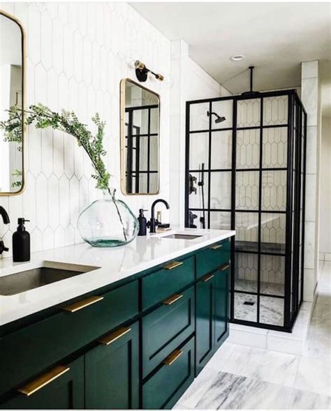 Here i mean green color decorating bathroom, like green painted wall, green wallpaper, green cabinet, green sink, and many more. June Pinterest Top 10 - BECKI OWENS | Home, Home decor ...