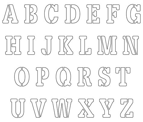 Printable 2 Inch Alphabet Letters Template Printable Jd