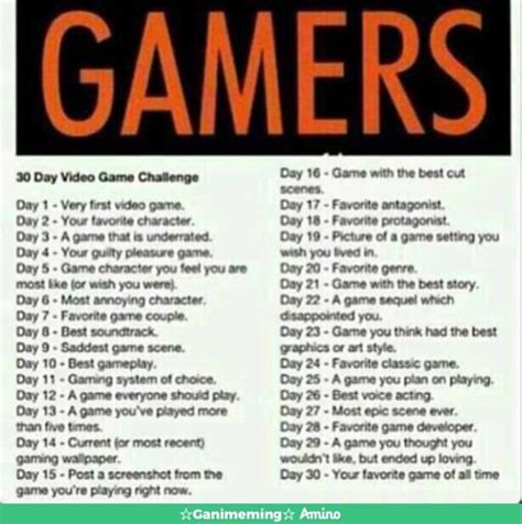 ~30 Day Challenge~ Wiki Animegames Amino
