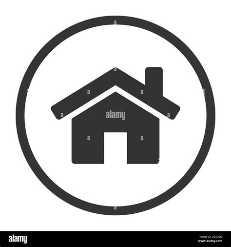 Home Simple Flat Icon Web Homepage Symbol Vector Illustration Eps10
