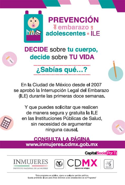 Prevención Del Embarazo En Adolescentes E Ile Decide Sobre Tu Cuerpo