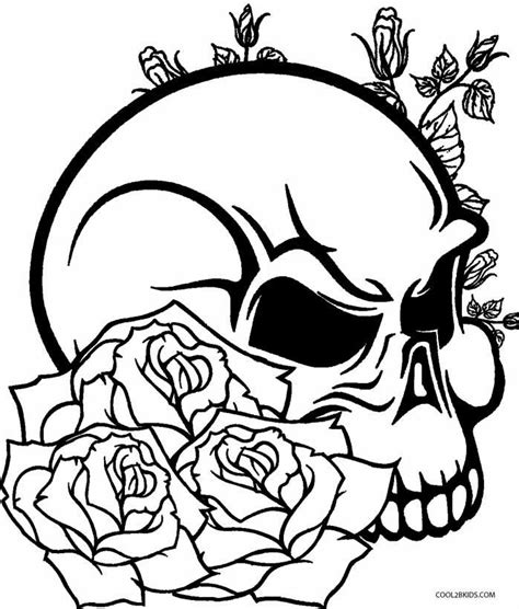 If your child loves coloring, use this pages for printing off at home. Printable Rose Coloring Pages For Kids | Cool2bKids | Skull coloring pages, Rose coloring pages ...
