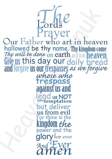 From wikimedia commons, the free media repository. THE LORDS PRAYER A4 GLOSSY POSTER PRINT - WALL ART BLUE ...