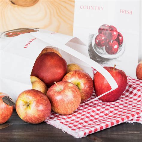 12 Peck Country Fresh Sophomore Apple White Kraft Paper Produce