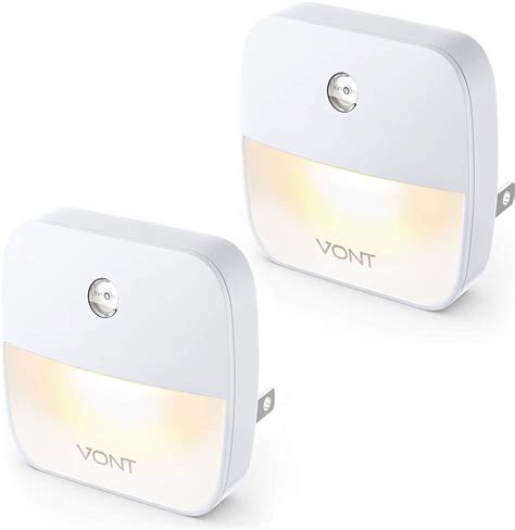 2 Pack Of Vont ‘aura Led Plug In Night Lights With Super Smart Dusk To
