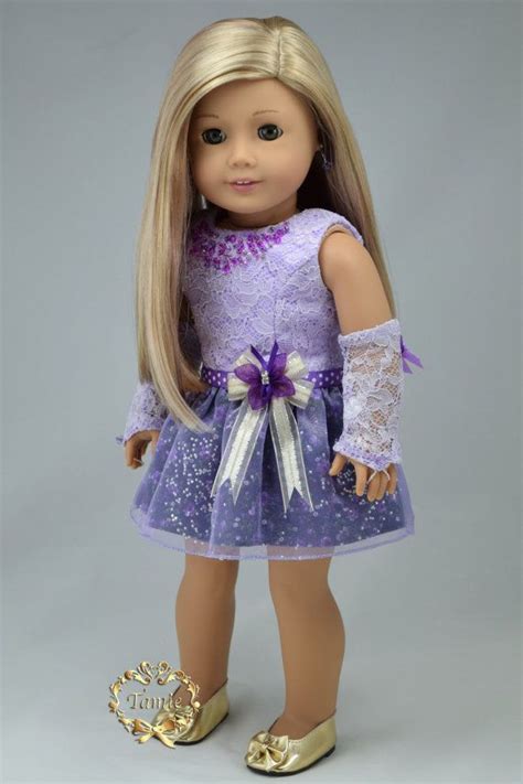 american girl doll clothes formal short length dress ooak 2 pieces dress and… doll