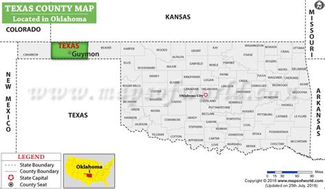 Texas County Map Oklahoma