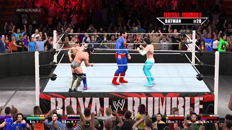 Wwe 2k15 Caw Royal Rumble Match With 5 Wwe Superstars Youtube