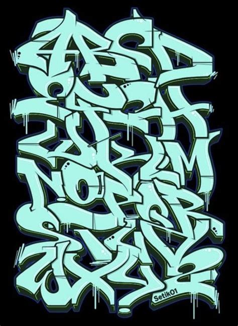 Graffiti Letters Az Graffiti Alphabet A Z By Setik 01 Graffiti Art