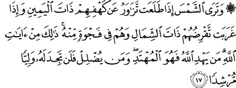 Berikut tulisan latin dan terjemahannya di 10 ayat pertama. Surah Al Kahf