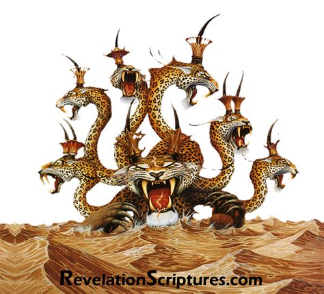 The Beast Of Revelation 13 7 Heads 10 Horns Book Of Revelation