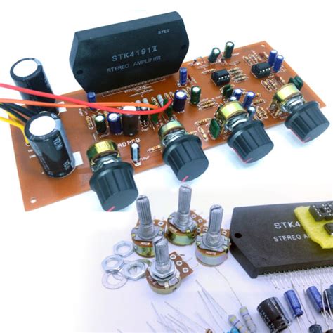 Stk 4191 100w Stereo Power Amplifier Diy Kit With Ne5532 Pre Tone
