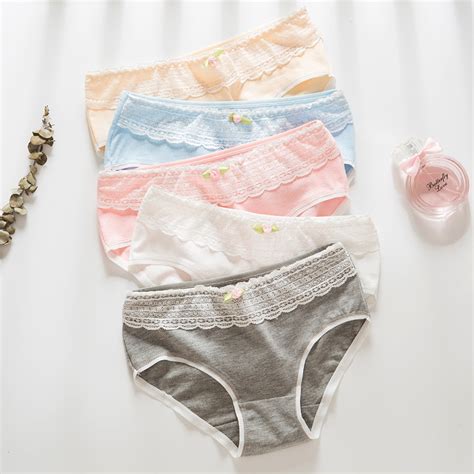Soft Cotton Young Girl Briefs For Teenage Girls Panties Candy Colors