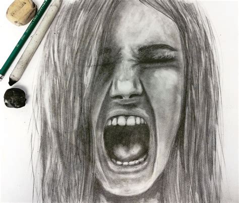 Improve Your Portrait Artwork By Doing This One Thing Scream Art Person Drawing Screaming