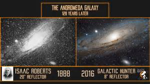 The Andromeda Galaxy 132 Years Ago Vs Now Photo Comparison Astronomy