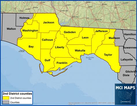 Florida Panhandle Map With Cities Printable Maps