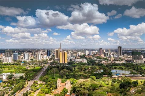 Nairobi Downtown Capital City Of Kenya Stock Image Image Of East