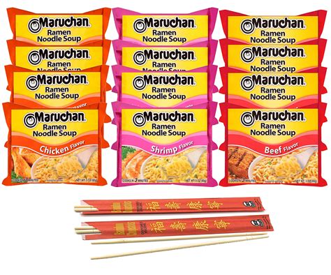 Buy Maruchan Ramen Noodles Bulk Variety Pack 12 Ct 3 Flavors 3 Ounce
