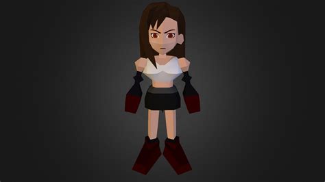 Ps1 Low Poly Tifa Remake 3d Model By Alvar Acanto Ba8d3f8