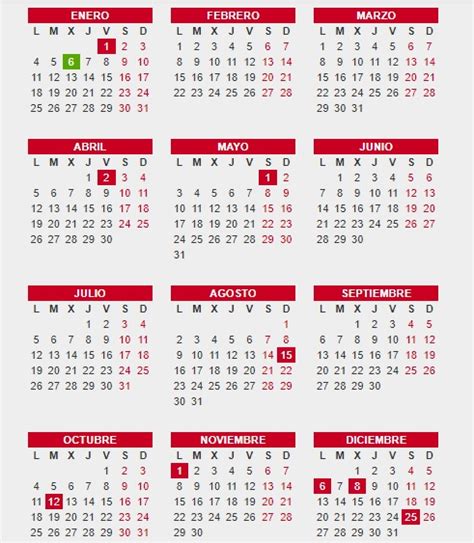 Calendario Laboral 2021 Los Doce Festivos Nacionales Puentes Y