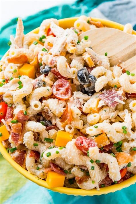 Chicken Bacon Ranch Pasta Salad Recipe Chicken Bacon Pasta Ranch Salad