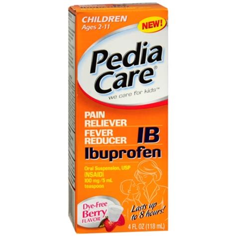 Pediacare Childrens Pain Relieverfever Reducer Ib Ibuprofen