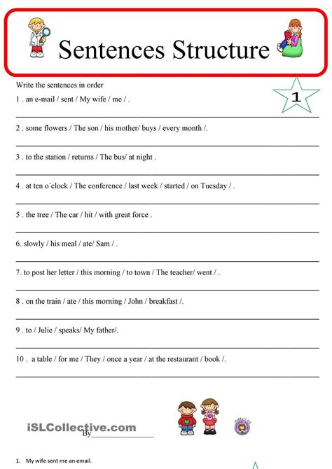 Sentence Structure 1 Teaching Sentences Teaching Sentence Structure