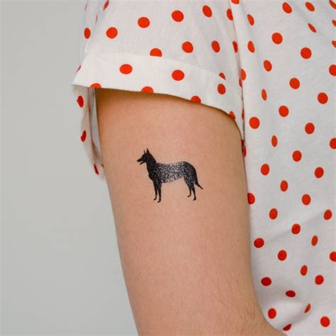 Little Black German Shepherd Tattoo For Girls Tattooimagesbiz