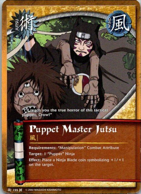 Puppet Master Jutsu 155 Naruto Card Ccg X1 Ebay