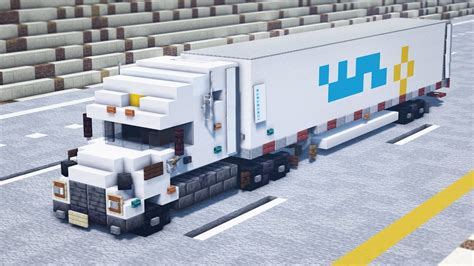 Minecraft Walmart Semi Trailer Truck Tutorial Youtube