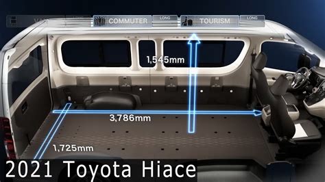 Toyota Hiace Commuter Tourism And Van Specs Interior Cabin E Capacity You