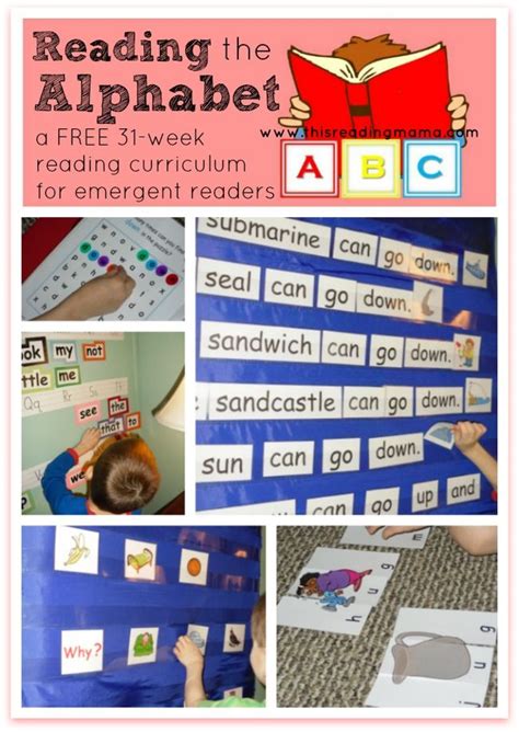Reading The Alphabet A Free 31 Week Reading Curriculum For Emergent
