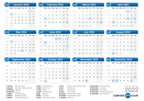 Vector Stock 2022 Calendar
