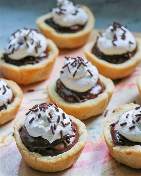 Mini Chocolate Pies Easy Individual Chocolate Cream Pie Recipe Fab