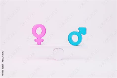 Gender Equality Concept And Women Equality Day Male And Female Venus