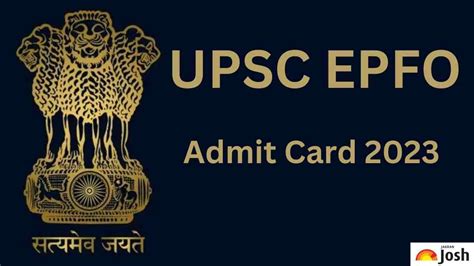 UPSC EPFO APFC Admit Card Download Link Check Exam Date Steps To Follow