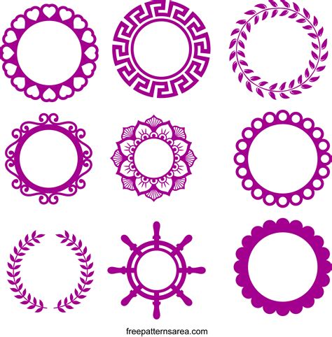 Toppers Monogram Frame Svg Clipart Cut Files Silhouette Cameo Svg For