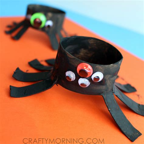 Two Toilet Paper Roll Spider Crafts For Kids Crafty Morning