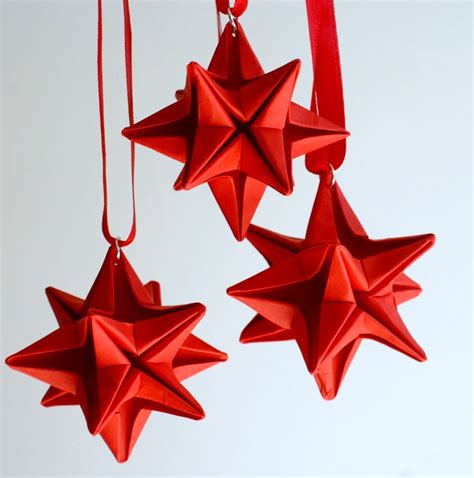Origami Christmas Stars Origami Christmas Ornament Origami Ornaments