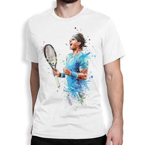 Rafael Nadal Graphic T Shirt Tennis Tee High Quality Cotton Etsy