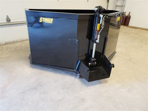 Skid Steer Concrete Mixing Bucket Stinger Attachments