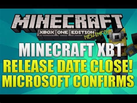 The update comes after months of testing and teasing, and includes a ton of new content and features for players. "Minecraft Xbox One: Release Date" Very Close Confirms ...
