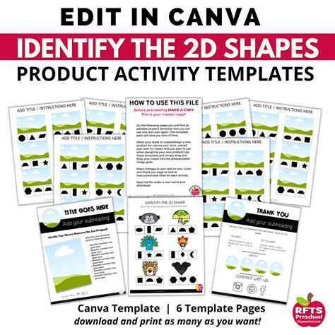Identify 2d Shapes Canva Templates For Teacher Sellers