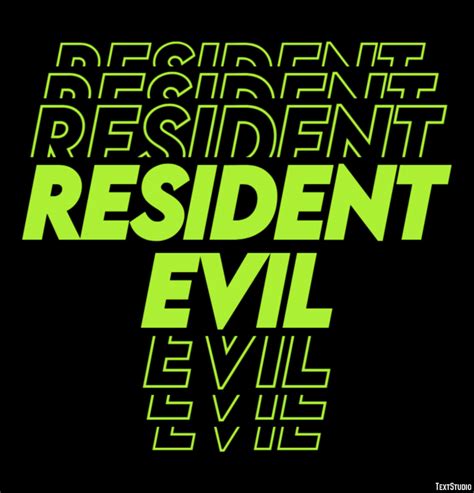 Resident Evil Text Effect And Logo Design Videogame