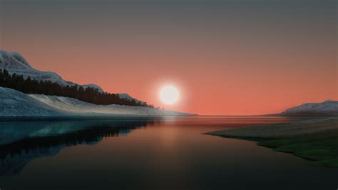 Landscape River Sun Windows 11 Sunset 4k 5k Hd Windows 11 Wallpapers