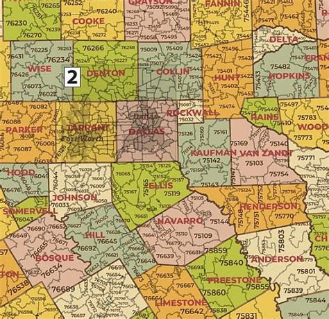 Texas Zip Code Map With Counties Texas Map Store