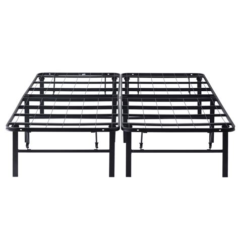 Rest Haven 14 Black Steel Platform Bed Frame Full